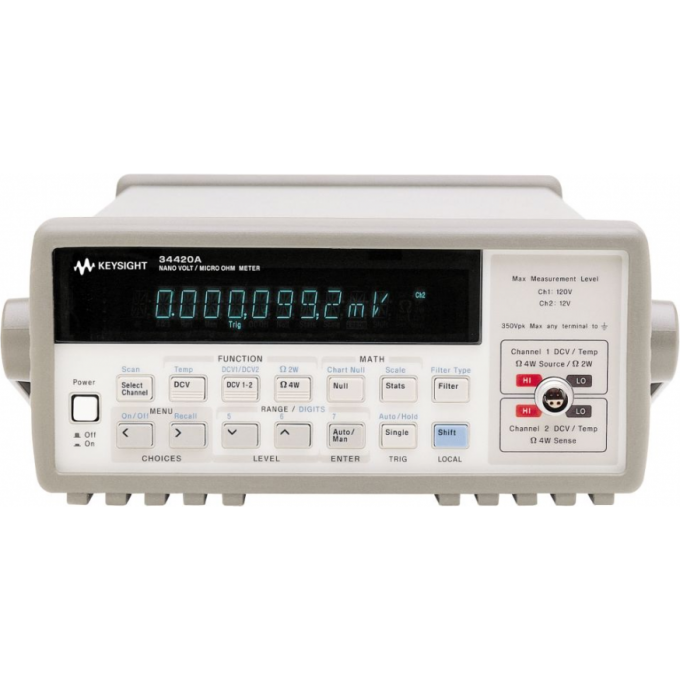Нановольтметр/микроомметр двухканальный KEYSIGHT TECHNOLOGIES 34420A