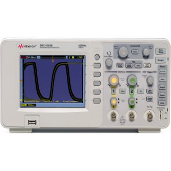 Осциллограф цифровой KEYSIGHT TECHNOLOGIES с полосой пропускания 50 МГц и 2 каналами DSO1052B