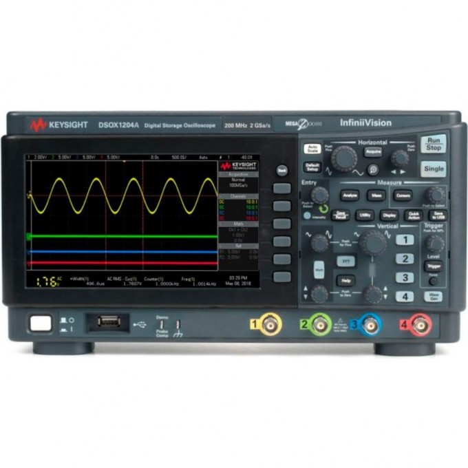 Осциллограф цифровой четырехканальный KEYSIGHT TECHNOLOGIES 70 МГц 2 ГГц DSOX1204A