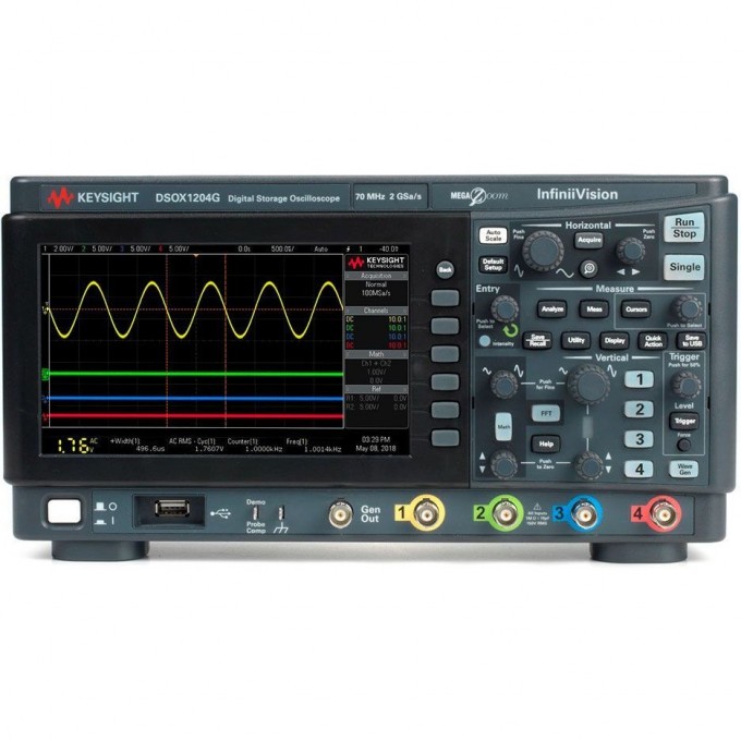 Осциллограф цифровой четырехканальный KEYSIGHT TECHNOLOGIES 70 МГц 2 ГГц DSOX1204G