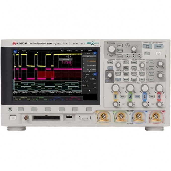 Осциллограф цифровой четырехканальный KEYSIGHT TECHNOLOGIES 200 МГц 5 ГГц DSOX3024T