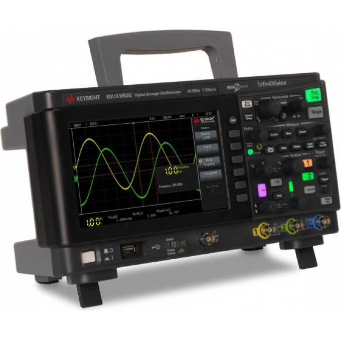 Осциллограф цифровой двухканальный KEYSIGHT TECHNOLOGIES с полосой 50 МГц EDUX1052G